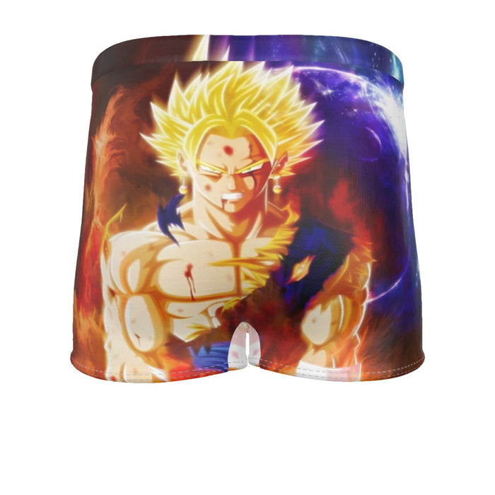 Dragon Ball Z Vegito Super Saiyan Angry Bruised Dope Men's Boxer Briefs