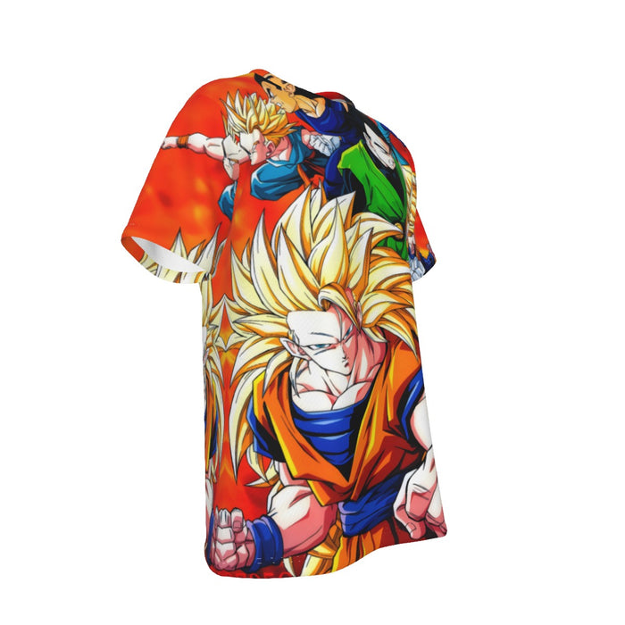 Dragon Ball Goku Super Saiyan 3 Vegeta Gohan Trending Design T-Shirt