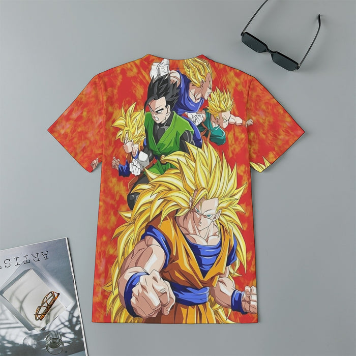 Dragon Ball Goku Super Saiyan 3 Vegeta Gohan Trending Design Kids T-Shirt