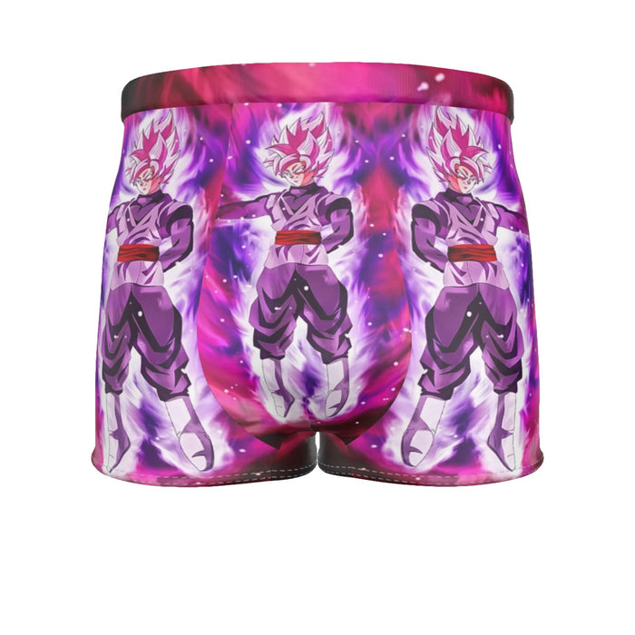 Goku Black Super Saiyan Rose Power Aura Streetwear Design Men's Boxer Briefs