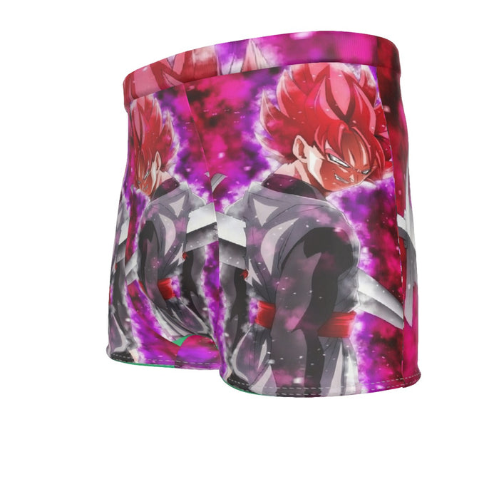 Dragon Ball Super Black Goku Rose Impaled Trunks Sword Men's Boxer Briefs