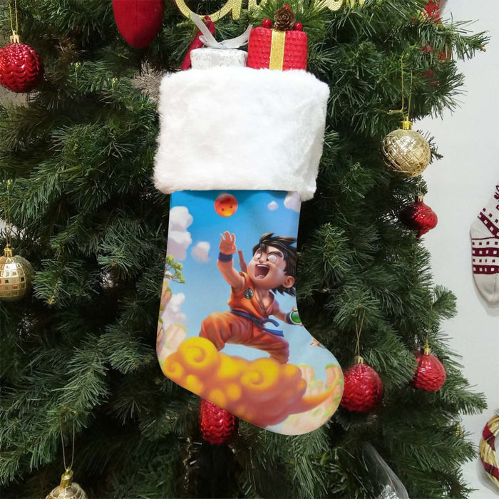 Dragon Ball Goku Kid Ride Flying Nimbus Cute Dope Streetwear Christmas Socks