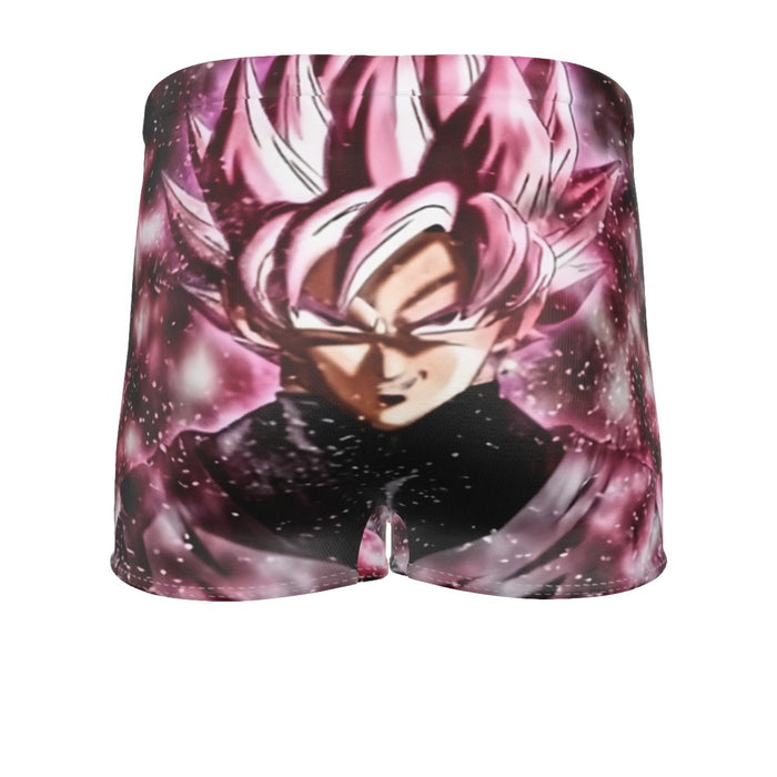 Dragon Ball Z Super Saiyan Goku Black Rose Pink Men's Boxer Briefs