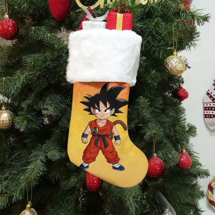 Cute Young Kid Goku Yellow Dragon Ball 3D Christmas Socks