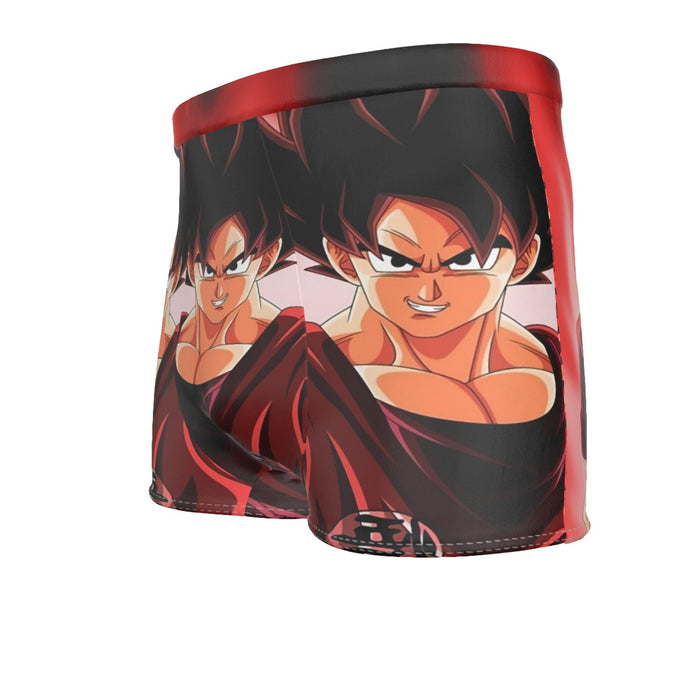 Dragon Ball Super Saiyan Goku Kaioken Epic Red Casual Men's Boxer Briefs