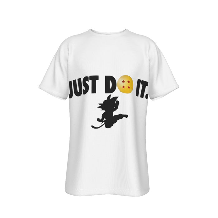 Just Do It Slogan Dragon Ball Kid Goku Dope Black T-Shirt