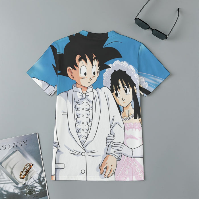 Dragon Ball Z Son Goku Newly Wed Couple Kids T-Shirt