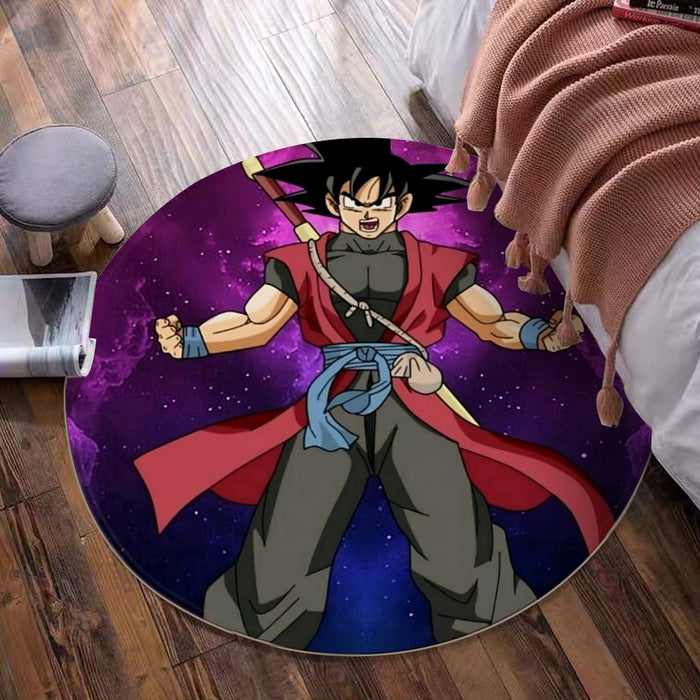 Dragon Ball Super Goku Black Future Saiyan Cool Casual Round Mat