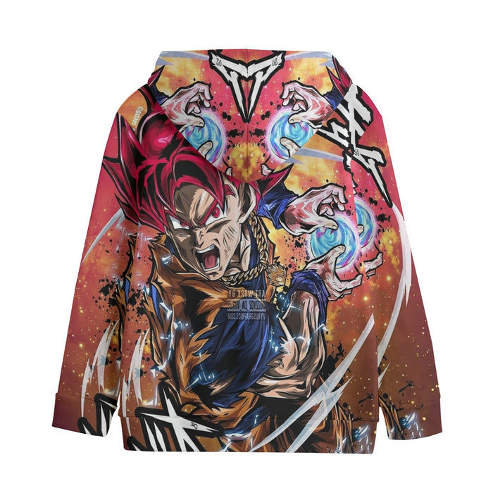 Goku Super Saiyan God Kids' Hoodie