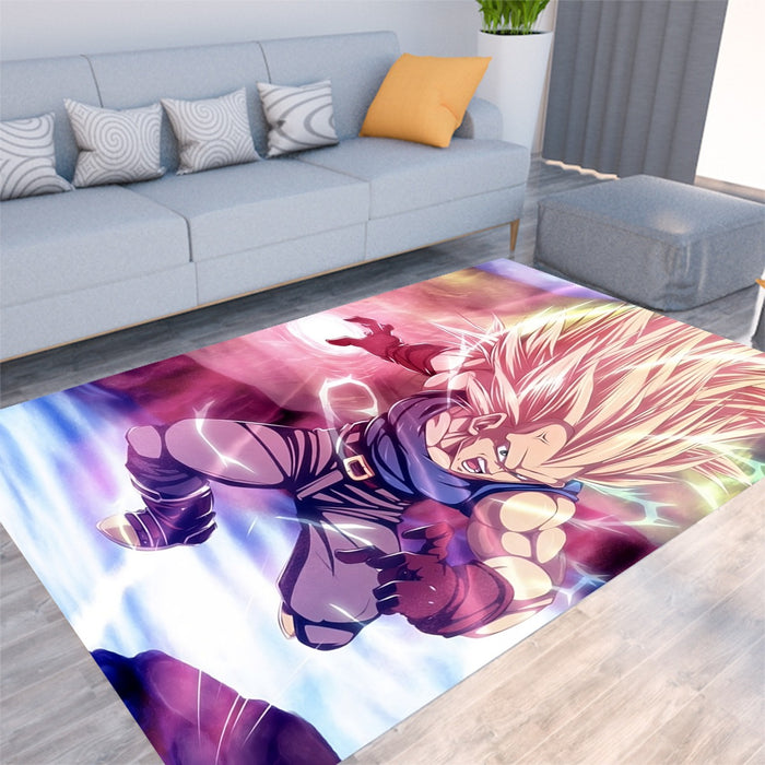 Dragon Ball Trunks SSJ3 Fan Artwork Full Print Style Rug