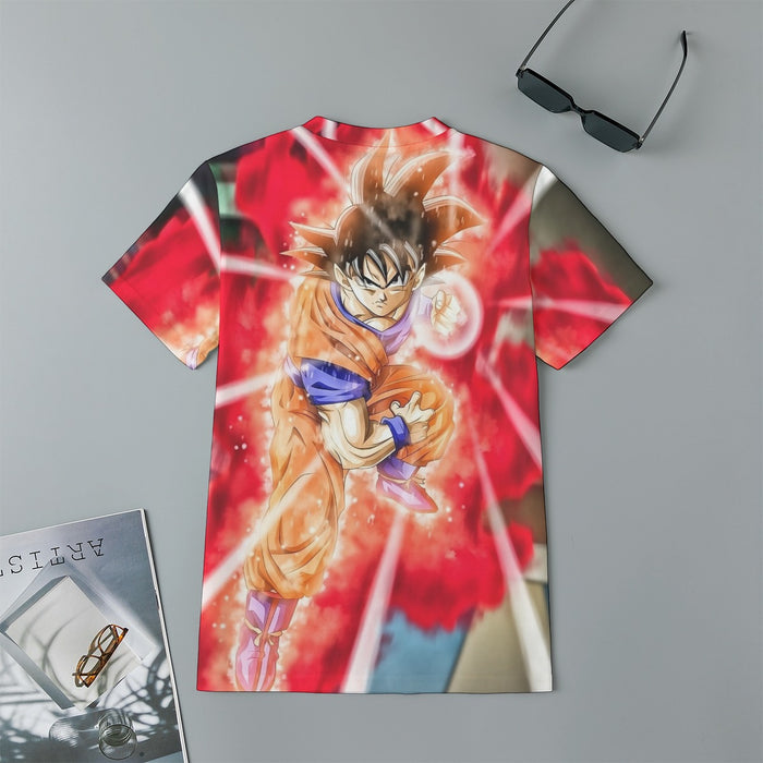 Dragon Ball Super Goku Red Kaioken Energy Epic Punch Kids T-Shirt