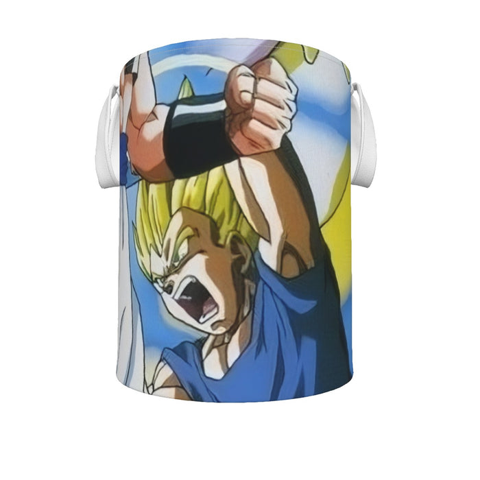 DBZ Goku Vegeta Fusion Saiyan Gogeta Colorful Design Streetwear Laundry Basket