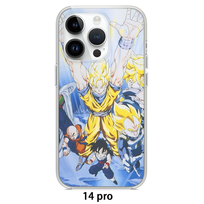 DBZ Goku Saiyan Spirit Bomb Vegeta Piccolo Gohan Trunks Vibrant Design Iphone 14 Case