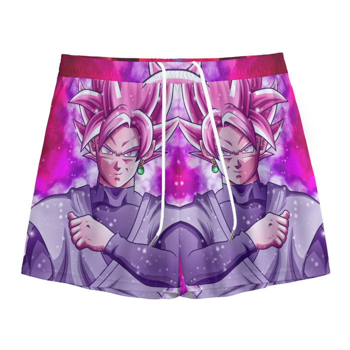 Dragon Ball DBZ Goku Black Rose Galaxy Fantasy Amazing Mesh Shorts