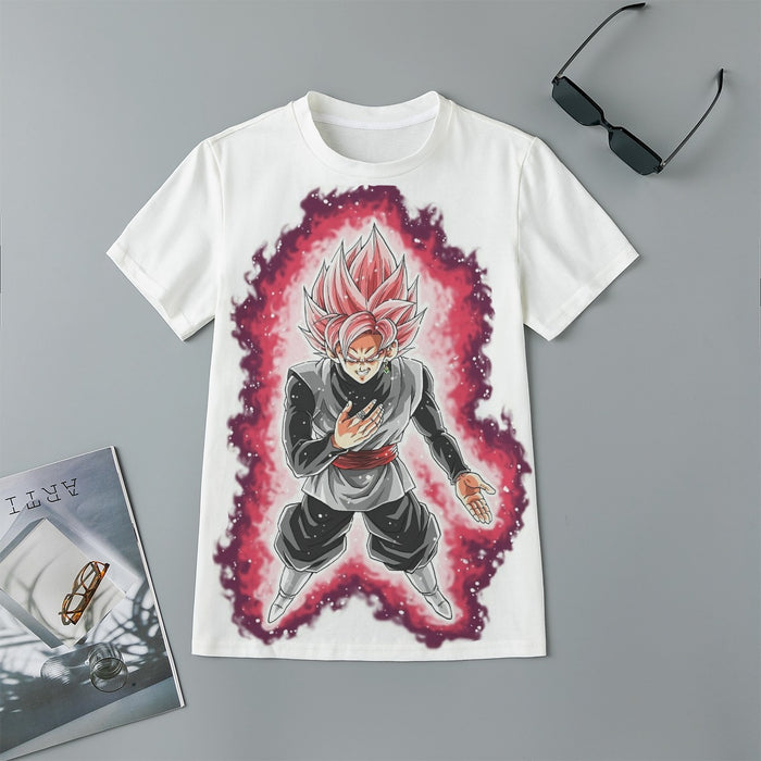 Dragon Ball Super Black Goku Rose 2 Super Saiyan Grin Kids T-Shirt