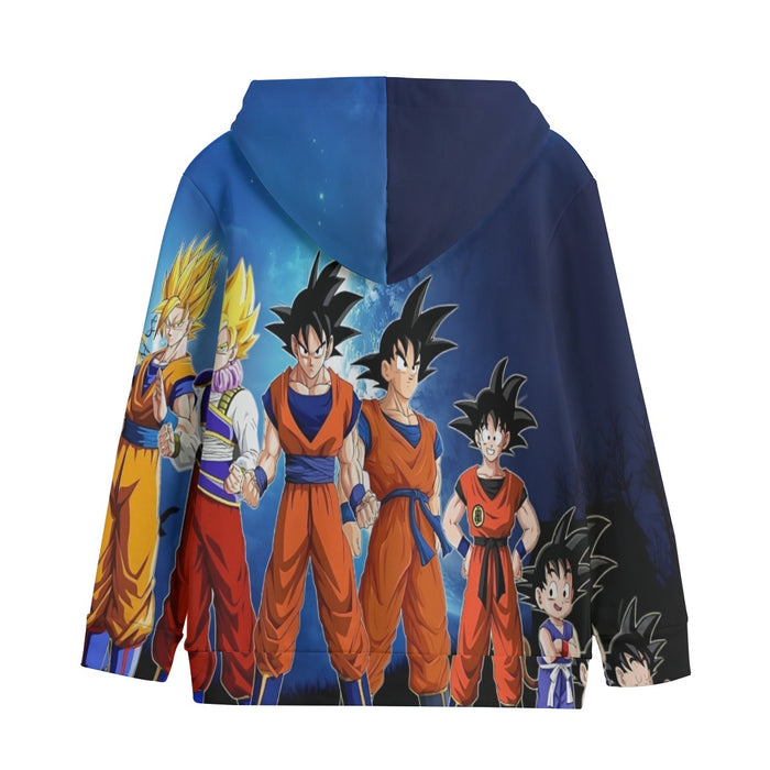 Dragon Ball Z Cool Goku Super Saiyan Transformation Kids' Hoodie