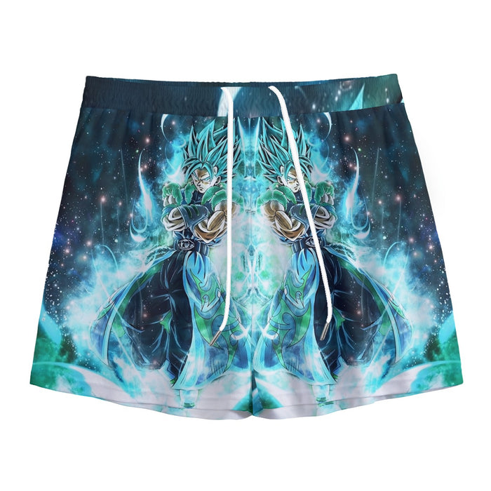 Dragon Ball Gogito 2 Blue Super Saiyan Kaioken Cool Mesh Shorts