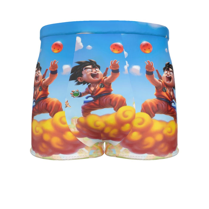 Dragon Ball Goku Kid Ride Flying Nimbus Cute Dope Streetwear Men's Boxer Briefs