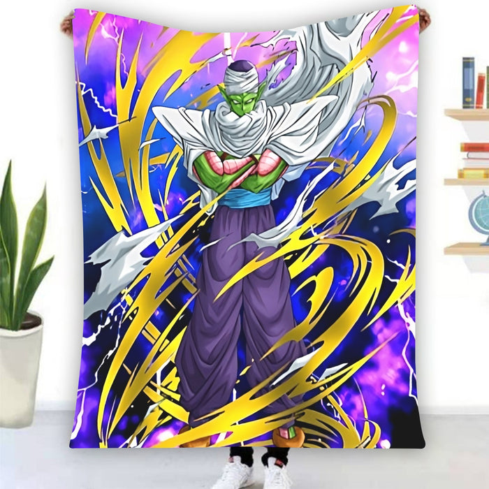 Dragon Ball Angry Piccolo Waiting Fight Aura Yellow Fashion Blanket