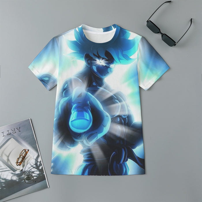 Dragon Ball Super Blue Son Goku Epic Ultra Instinct Kids T-Shirt