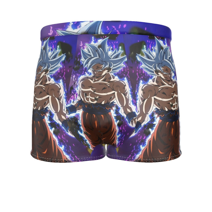 Dragon Ball Goku Ultra Instinct Power Up Vibrant 3D Men's Boxer Briefs