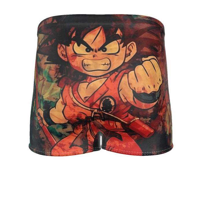 Kid Young Goku Vintage Tie Dye Painting Stylish DBZ 3D Men's Boxer Briefs