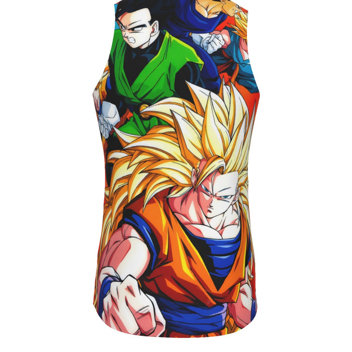 Dragon Ball Goku Super Saiyan 3 Vegeta Gohan Trending Design Tank Top