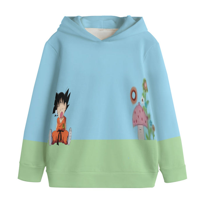 Dragon Ball Goku Kid Cute Day Dreamer Sleeping Anime Design Kids' Hoodie