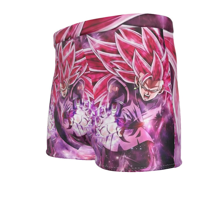 Dragon Ball Black Goku Rose 3 Ultra Instinct Epic 3D Men's Boxer Briefs