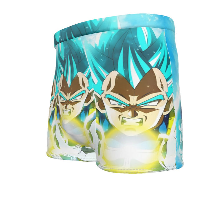 Dragon Ball Blue Vegeta Super Saiyan God Kamehameha Men's Boxer Briefs