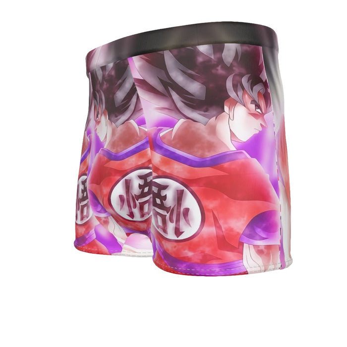 Dragon Ball Super Goku Kaioken Cool Purple Aura Casual Men's Boxer Briefs