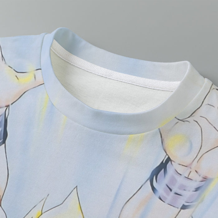 DBZ Goku Saiyan Spirit Bomb Vegeta Piccolo Gohan Trunks Vibrant Design Kids T-Shirt