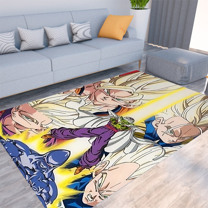 Dragon Ball Goku Vegeta Saiyan Piccolo Namekian Vibrant Design Rug