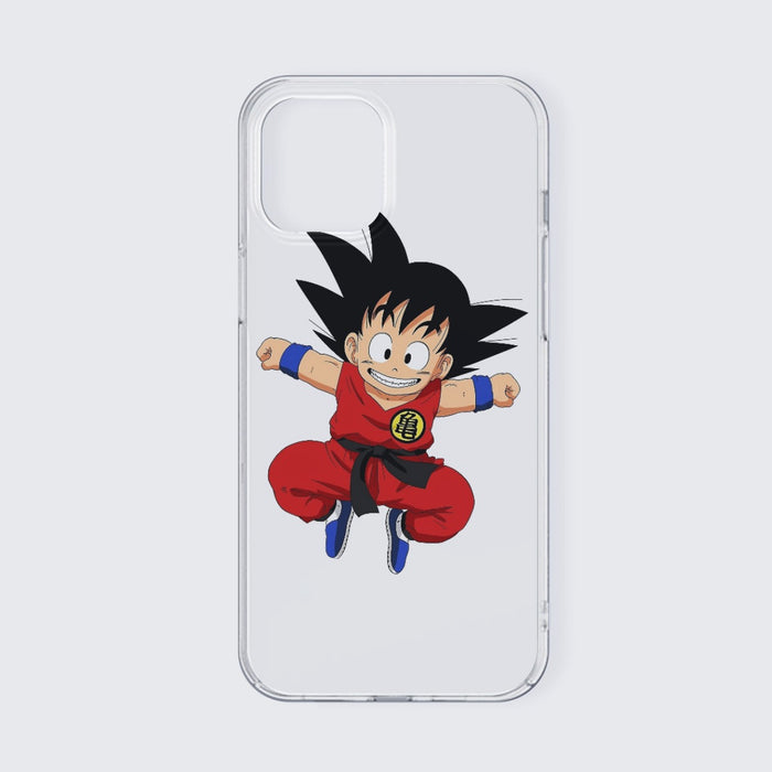 DBZ Jumping Kid Goku In His Training Suit iPhone 13 Case