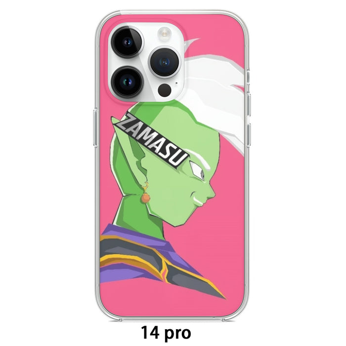 Dragon Ball Super Cool Grin Zamasu Potara Earring Pink Iphone 14 Case