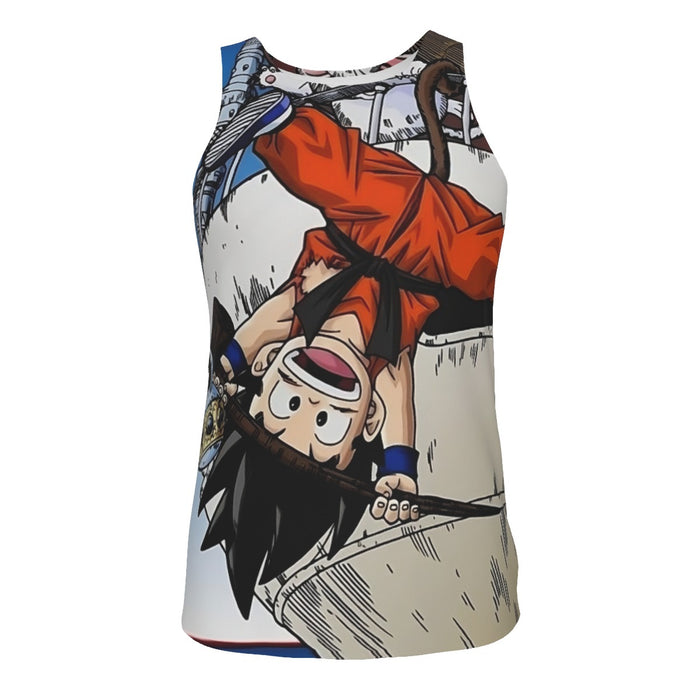 The Naughty Kid Goku and Korin Wise Cat Dragonball Tank Top