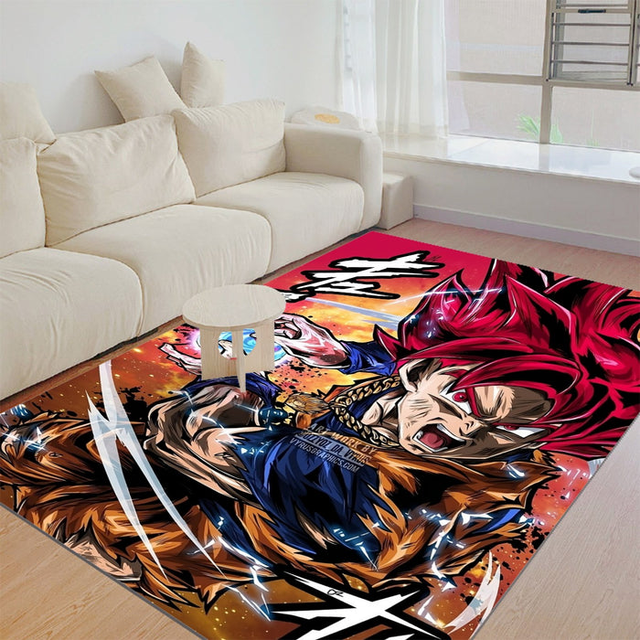 Goku Super Saiyan God Rug