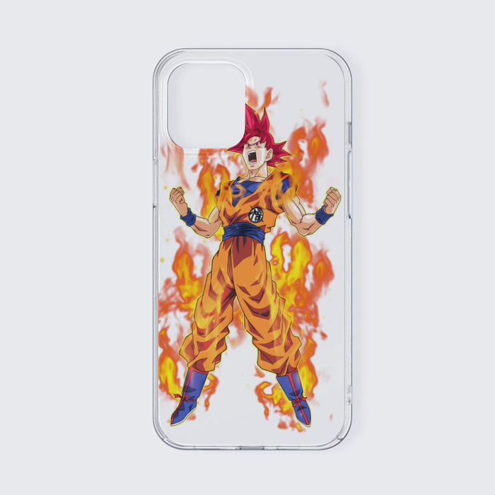 Awesome Goku Super Saiyan God Transformation DBZ iPhone 13 Case