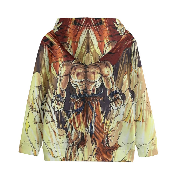 Powerful Goku Super Saiyan 2 Transformation SSJ2 Kids' Hoodie