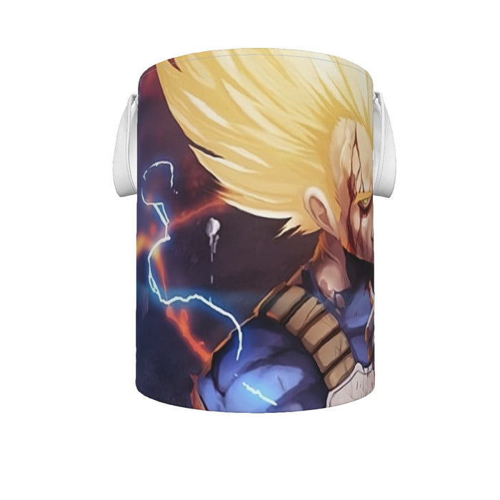 Dragon Ball Z Vegeta Super Saiyan Lightning Custom Laundry Basket