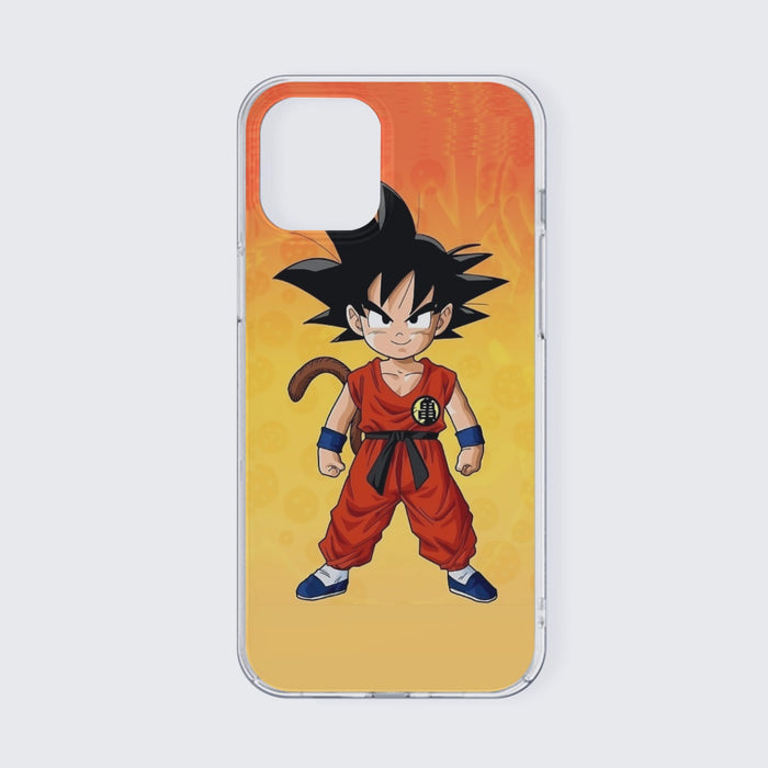 Cute Young Kid Goku Yellow Dragon Ball 3D iPhone 13 Case