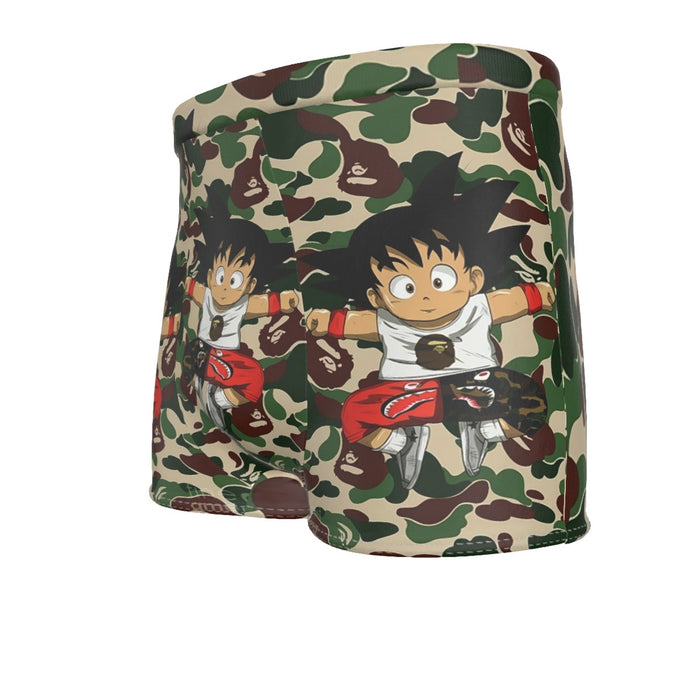 Dragon Ball Jumping Kid Goku Camouflage Men's Boxer Briefs