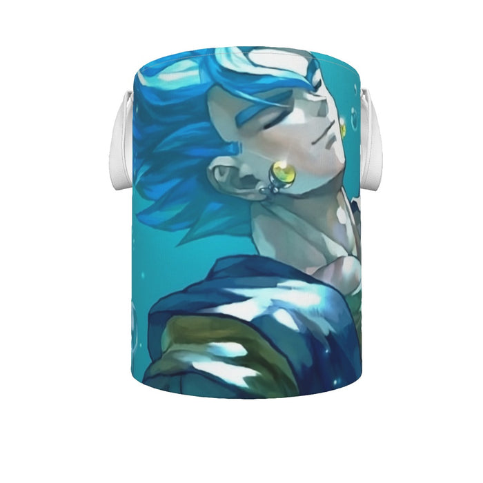 DBZ Relax Gogeta Ocean Blue Saiyan SSGSS Dope Design Laundry Basket