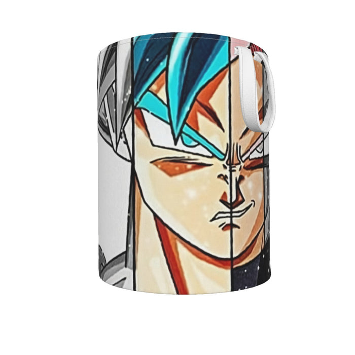 Dragon Ball Super All Super Saiyan Goku Forms Laundry Basket