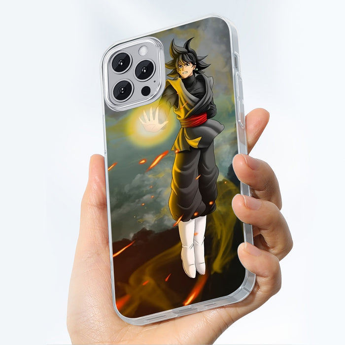 DBZ Goku Black Zamasu Potara Fusion Realistic Drawing Style Cool Iphone 14 Case