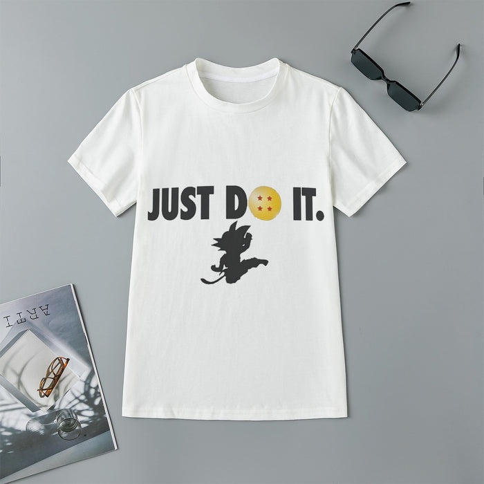 Just Do It Slogan Dragon Ball Kid Goku Dope Black Kids T-shirt