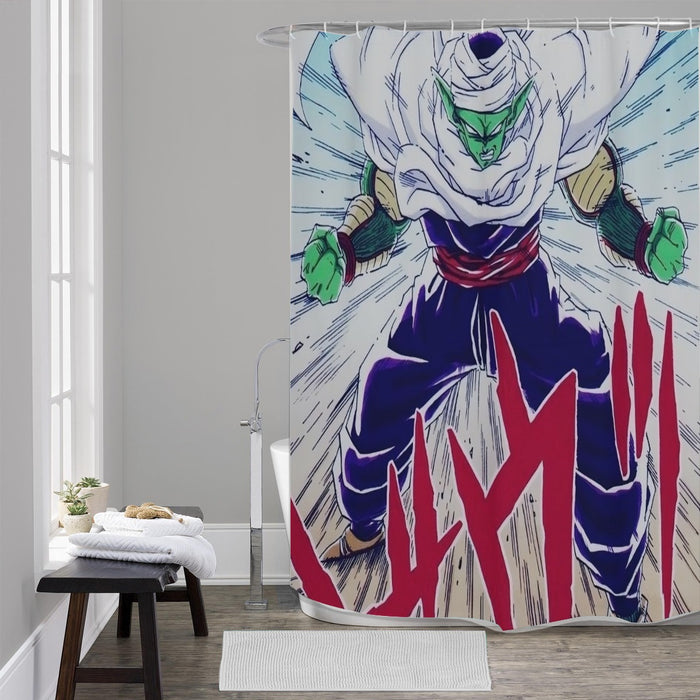 DBZ Evil King Piccolo Release Power Final Battle Fashion Shower Curtain