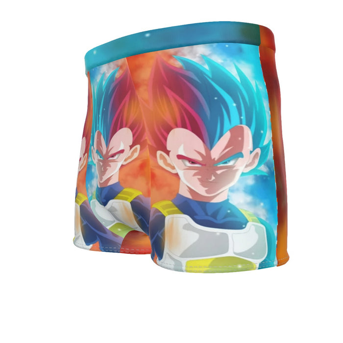 DBZ Vegeta Super Saiyan God Blue SSGSS Cool Portraits Men's Boxer Briefs