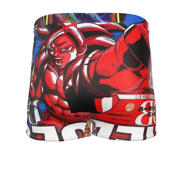 Japan Magazine Full Cover Gogeta Heroe SSJ4 Stylish 3D Men's Boxer Briefs