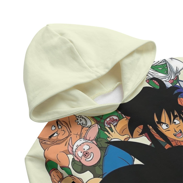 DBZ Kid Goku Master Roshi Bulma Krillin Chasing Dragon Ball Funny Kids' Hoodie